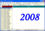 PC Diary Calendar 2008 screenshot